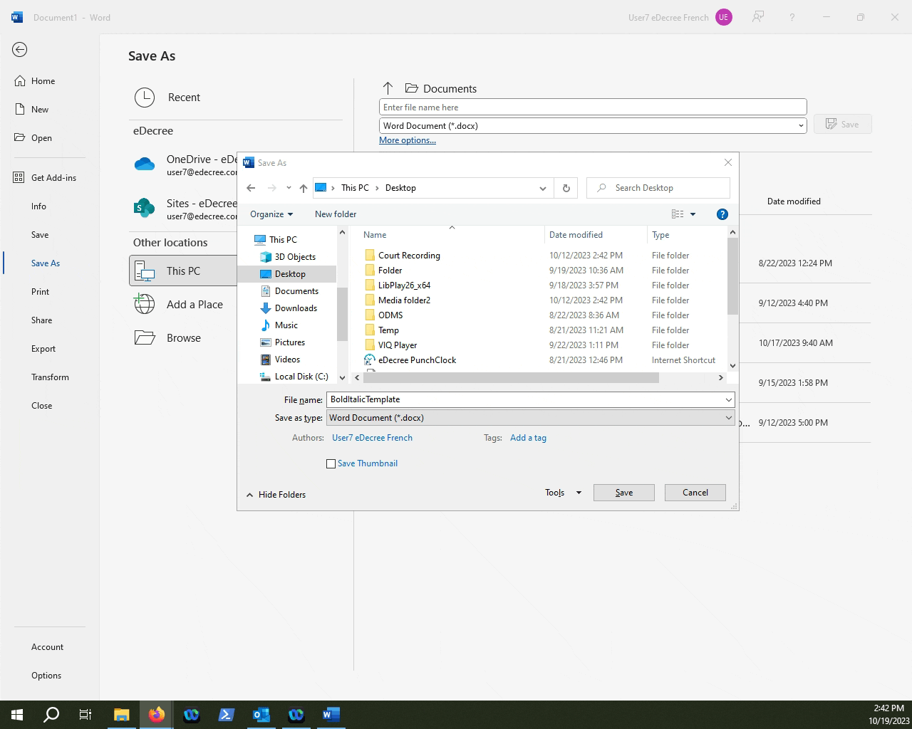 Creating macro templates and macroenabled documents in Microsoft Word.